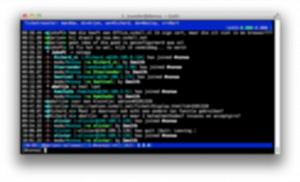 irssi - A commonly used unix IRC client